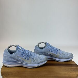 Womens‎ Nike Air Zoom Winflo 5 Blue Athletic Running Sneakers Shoes Size 8 M GUC